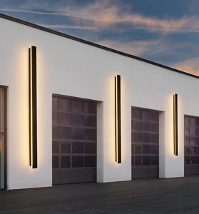 LED Three Color Light Neutral/ Warm/ White Waterproof IP65 Outdoor Linear Strip LED Wall Lamps