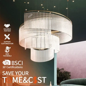 New Products Hanging Lamp Decoration Vintage Hotel Villa Modern LED Luxury Chandelier Light