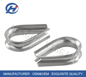 DIN6899 Metric Steel Wire Rope Thimble Galvanized Rigging Thimble for Marine Lifting Fittings Heavy Duty Cable Thimbles
