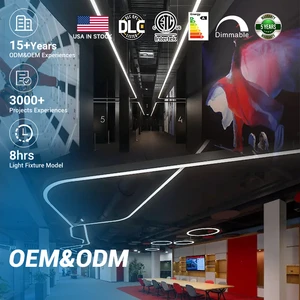 Energy Saving 5 Years Warranty Modern Office School Linear Lamp 4ft 30w 40w Suspended Led Linear Light