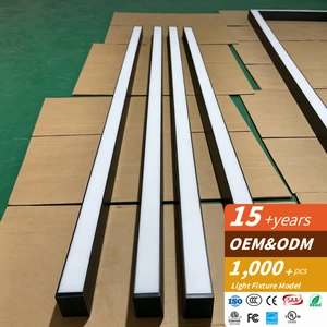RONSE Customized 30W IP20 3-Year Warranty Led Lightings 2ft 4ft 6ft 8ft Aluminum Profile Custom Light Pendant Linear Light