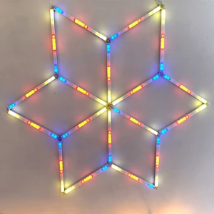 Honeycomb Linear LED Work Light Garage Hexagrid LED Light LED Hexagon Light for Modern Car Wash and Auto Detailing Shop Ceiling