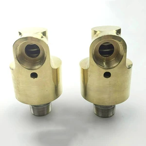 GOGOATC Two-way Left-hand Thread High Temperature 100C Rotary Joint Water Rotating Connector 1/2-1/8 Inch Brass Swivel Fitting