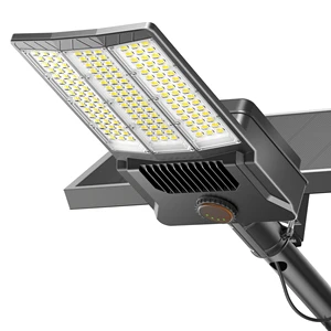 High Lumen Output Aluminum PC Material Solar Powered LED Street Light Outdoor IP65 Radar Motion Sensor Road Lamp for Square Park