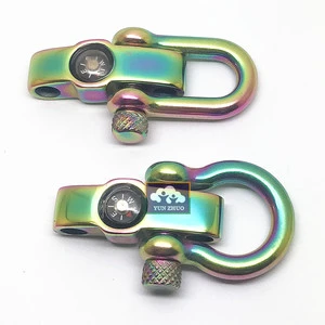 Adjustable Stainless Steel D Shackle for DIY Bracelet Outdoor Camping Jewelry Findings & Components
