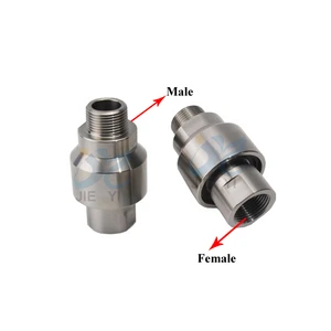 One End Male Thread One End Female Thread Connection 360 Degree Universal Rotary Joint High Pressure Water Swivel Joint