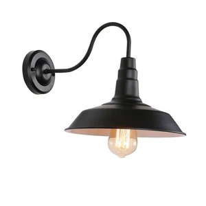 Retro Coffee Shop Bar Recessed Wall Light Curved Iron Pipe Pot Cover Design 4100K LED for Indoor Corridor Vintage Wall Lamp
