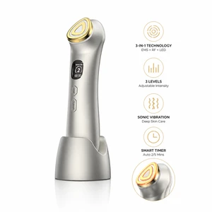 EMS Microcurrent Facial Lifting Device Skin Tightening Contouring Beauty Tool With Heat Vibration LED Light Therapy