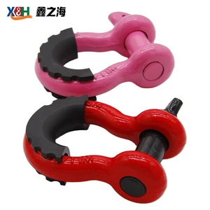 Custom High Strength Alloy Steel Hot Dip Galvanized Anchor Shackle Bow Shackle Rigging Shackle For Construction