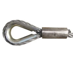Factory Supply Electro Galvanized Steel Wire Rope Sling Assembled with Wire Rope Thimble and Aluminum Ferrules