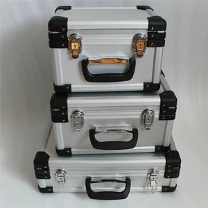 Manufacturer-supplied Plastic Rounded Corner Shock-resistant Aluminum Alloy Instrument Cases EVA Lining 10L Capacity Toolbox