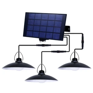 Classic Indoor Waterproof 50W 100W 150W 200W Solar Pendant Lights Outdoor Remote Control Solar Shed Light for Garden