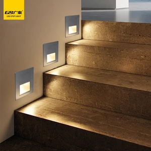 Factory Price Aluminum Corner Recessed Step Wall Lamp for Home Hotel Bedroom Indoor Led Stair Step Light