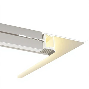 Z-shaped Ultra-Narrow Suspended Ceiling Linear Light Aluminum Alloy Shadow Seam Reflective Groove LED Profile Light 5-Year