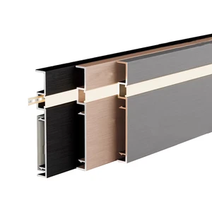 4cm High Luminous LED Light Strip with Skirting Board, Aluminum Alloy Skirting Board, Light groove Skirting Board