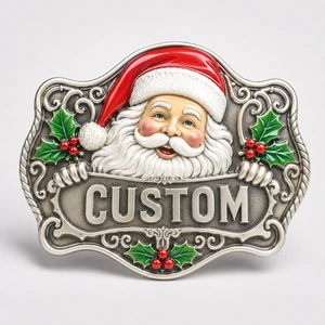 Custom Western Belt Buckles for Men Santa Belt Buckle Premium Buckle Belt Personalized Design Wholesale Factory Supplier