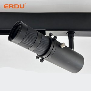 ERDU 48V Led Magnetic Track Light Adjustable Contour Spotlight Linear Zoomable Museum Gallery Black Led Track Light Projector