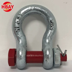 ANYUE Wholesale Direct Sales US Type G2130 Bolt Screw Bow Shackle for Ship and Lifting