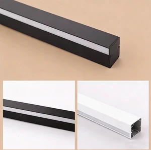 Hot Sales 48mm Ceiling Waistline LED Aluminum Profile Double-Sided Glowing Channel Stair Step Wall Mounted Bar Strip Light