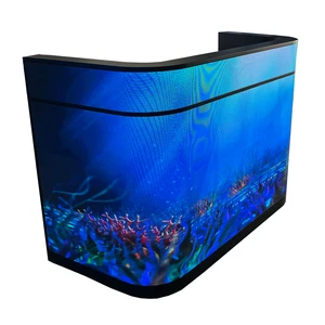 High Bright P2.6 P3.91 P4.81 Curve Dj Booth Front Desk Led Display LED Dj Booth Display Screen for Disco Club Ehxibition