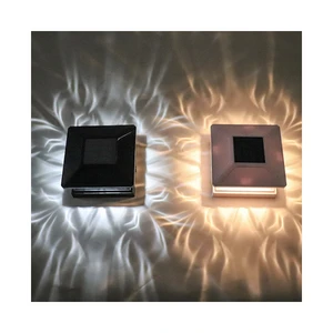 Post Solar Lights 2 Color Modes For Post Caps 4x4 5x5 Wood PP Vinyl Solar Fence Post Lights In Garden Decor