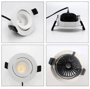 Customize OEM Low Profile Downlights Home Office Living Room IP20 3CCT 10Watt Anti-Glare Trimless Embedded LED Spotlight