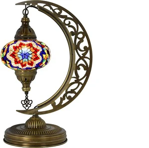 Moon Shaped Lighting Home Decorative Metal Table Lamp For Bedroom Living Room Office Table Decorative