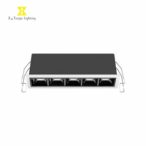 2W-20W High Quality Recessed Square Linear Grille Lamp Workplace LED Down Light