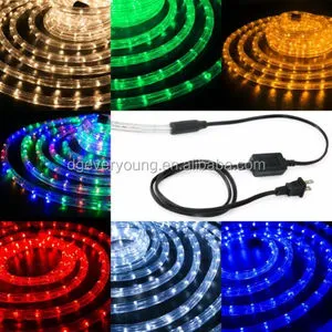 Rope Led Light Outdoor Lighting 13 mm 360 Glow Horizontal Flash Christmas Tree Hose Tube Led Light Merry Xmas