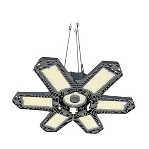 Folding garage light, five leaf and six leaf lifting deformation light, underground garage light