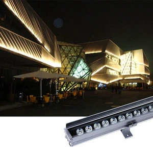 LED Wall Washer Light, Outdoor Linear Light, Wave-shaped Building Lighting, Exterior Wall Contour Light, Piano-style Wall Washer