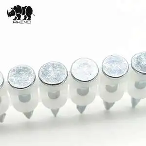 Mechanical Galvanized Smooth Shank Plastic Collated Concrete Steel Nail Class 8 for 65# Gas Nail Gun
