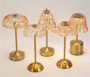 New Glass Crystal Decorative Table Lamp,creative Bedroom Bedside Table Lamp,high-end American Light Luxury Minimalist Table Lamp