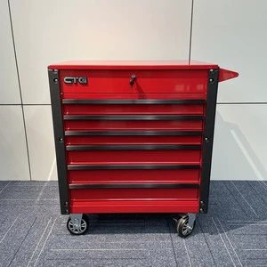 High Quality Wholesale Lightweight Portable Wheeled Waterproof 12-Drawer Aluminum Alloy Lockable Magnetic Powder Coated Tool Box