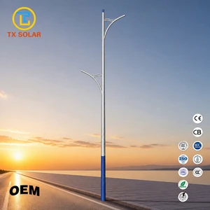 OEM IP66 Solar Street Light Outdoor Waterproof High Lumen Commercial Solar Road Lamp