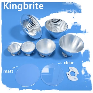 Plano-Convex High Light Transmission PMMA Material Led Lens Reflective Cup IP65 Rated 60 Degree Beam Angle >90% Transmittance