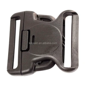 Fashion High Quality bag accessory 50mm black side release plastic buckle