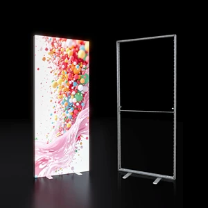 SEG LED Backlit Trade Show Display Fabric Tension Frame Aluminum Exhibition Booth with Graphic Fast Ship