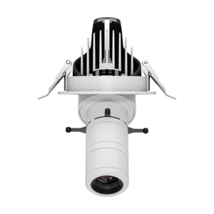 Zoomable Focus Function Led Track Rail Lighting DALI Dimmable Contour Profile Spot Light museum Light