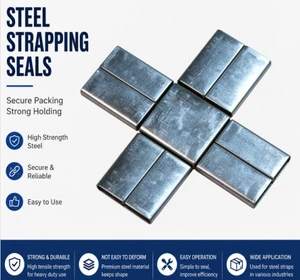 Economical Galvanized Steel Buckle Multi Specification Size Heavy Duty for Factory Production Line Strapping Work