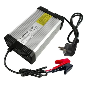 Top Pick 42V 10A 10S DC Aluminum Smart Battery Charger UK Plug OTP OVP for Electric Tricycle Hoverboard Lithium Li-ion Battery
