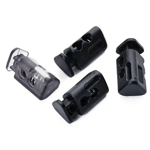 POM Small Elliptical Spring Adjustable Waterproof Buckle with Button-Pressed Fixing for Clothing & Accessories