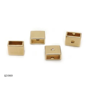 Alloy Square Ring Buckle 10mm Webbing Cord Buckle Handbag Leather Strap Hardware Accessories