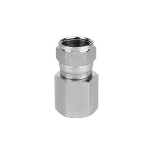 Carbon Steel Pipe Fittings 6506 Female Thread Pipe Fitting NPTF to JIC Rotary Adapter