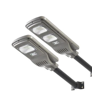 Solar Street Lights 60w Integrated Remote Solar Lamp Hig Quality ABS All In One Solar Street Lights For Outdoor