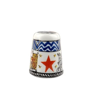 Top Manufacturers Porcelain Needle Thimble Souvenir Ceramic Resin Thimble Finger Thimble for Custom Promotion Souvenir Gifts