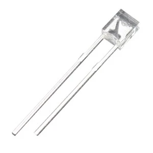 Factory Wholesale 234 Square LED Transparent Ice Blue Lamp Short Pin Yellow & Green Emitting Diode LED Light
