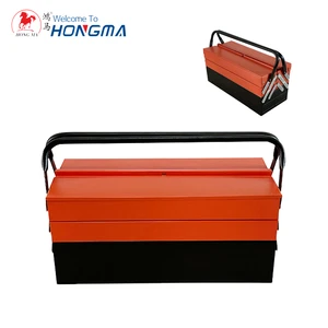 465-3 Metal Cantilever 3-Layer Foldable Tool Box Portable IP67 Rated 5L Capacity OEM for Home Studio & Auto Repair