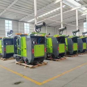 Self Dumping Industrial Road Sweeper Construction Use Ride on Automatic Dustbin Unloading Sweeper 2 Years Warranty