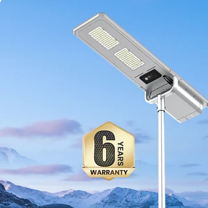 New Design Double Fans Hybrid Solar Street Light Efficient Heat Dissipation IP65/IK08 Integrated Solar Street Lights